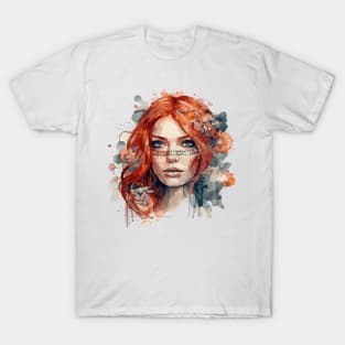 Red Hair Girl T-Shirt